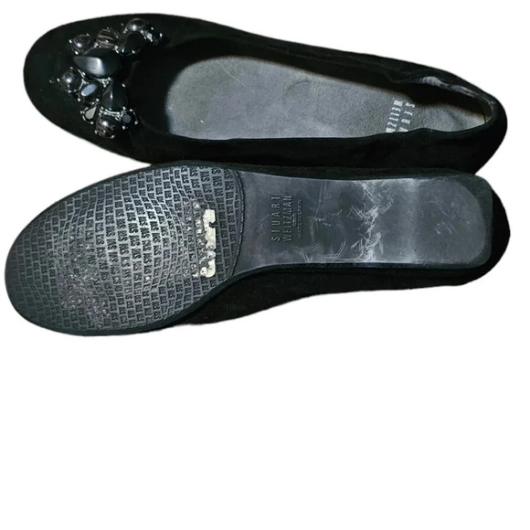 Stuart Weitzman suede jeweled shoes - Picture 4 of 5